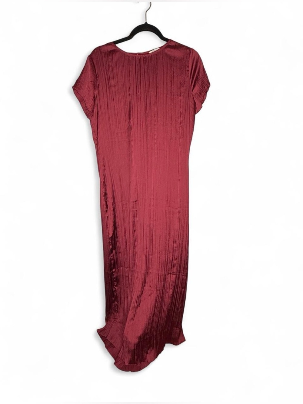 NWOT Madewell Burgundy Plissé Maxi Dress Size Medium Goth Regency Romantic Fairy - Picture 2 of 8